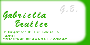gabriella bruller business card