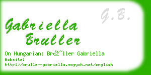 gabriella bruller business card